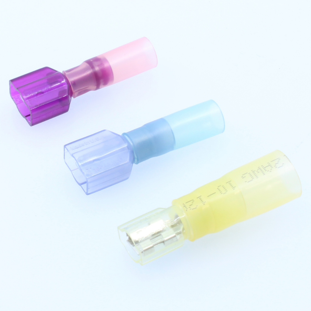 Universal Quick Connector - 10-12 Gauge - 0.250 Tab Size - Male - Heat Shrink