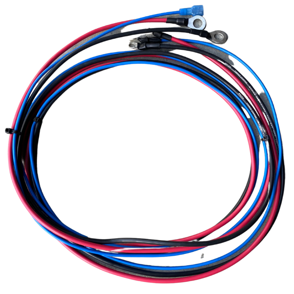 Universal Lester Battery Charger Cord - Ring Terminals - 6 Ft W/Qd Lockout