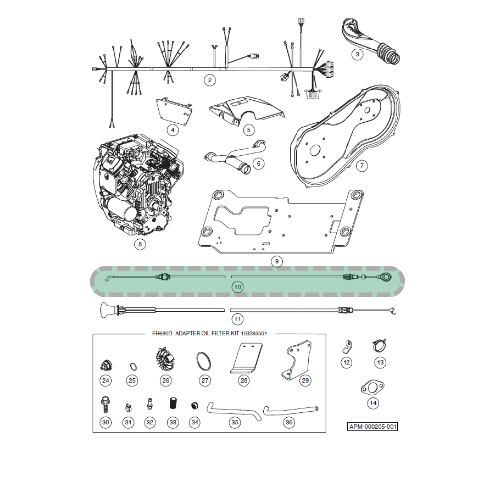 Club Car Accelerator Cable Awd Gas Club Car (Oem# 103277301) - OEM #103277301
