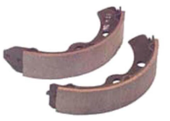 Yamaha G1 Brake Shoe Set - 1 Front & 1 Rear Shoe - Cc Ds 1995+ , Precedent, Ezgo Txt 1989-'96, Yamaha G1 1982+, Also G2, G8 & G9 Up To 1992 - G&E