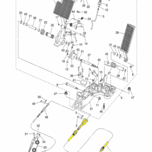 Yamaha Drive Brake Cable 46 1/2"L - Yamaha DRIVE Gas - Oem #Jn6-F6312-01 - OEM #JN6-F6312-01