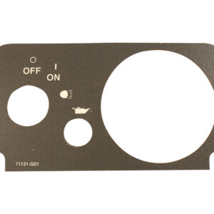 EZGO TXT Console Label For Fuel & Oil Light - TXT Fleet 2010+ G&E - Fits Oem# 71131-G01 - OEM #71131-G01
