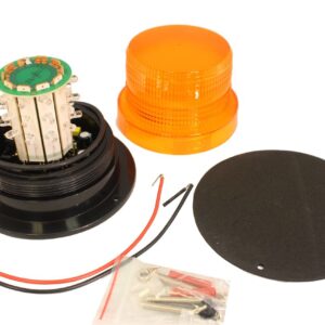 Universal Emergency Light Amber..Led Flash Warning Light. ..30 Led'S..Base Size: 5" X 3.75"H