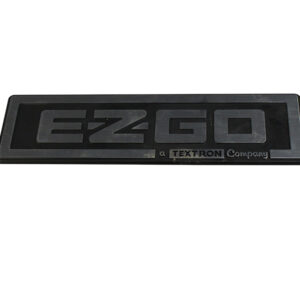 EZGO RXV Name Plate, Silver/Black. For E-Z-Go G&E 1988-Up Except RXV (Oem 71037-G01) - OEM #71037-G01